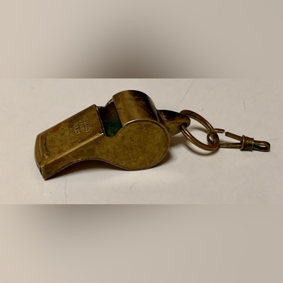 Mid Century Vintage Wood Ball Brass Official US Military Police Academy Whistle - Picture 5 of 16